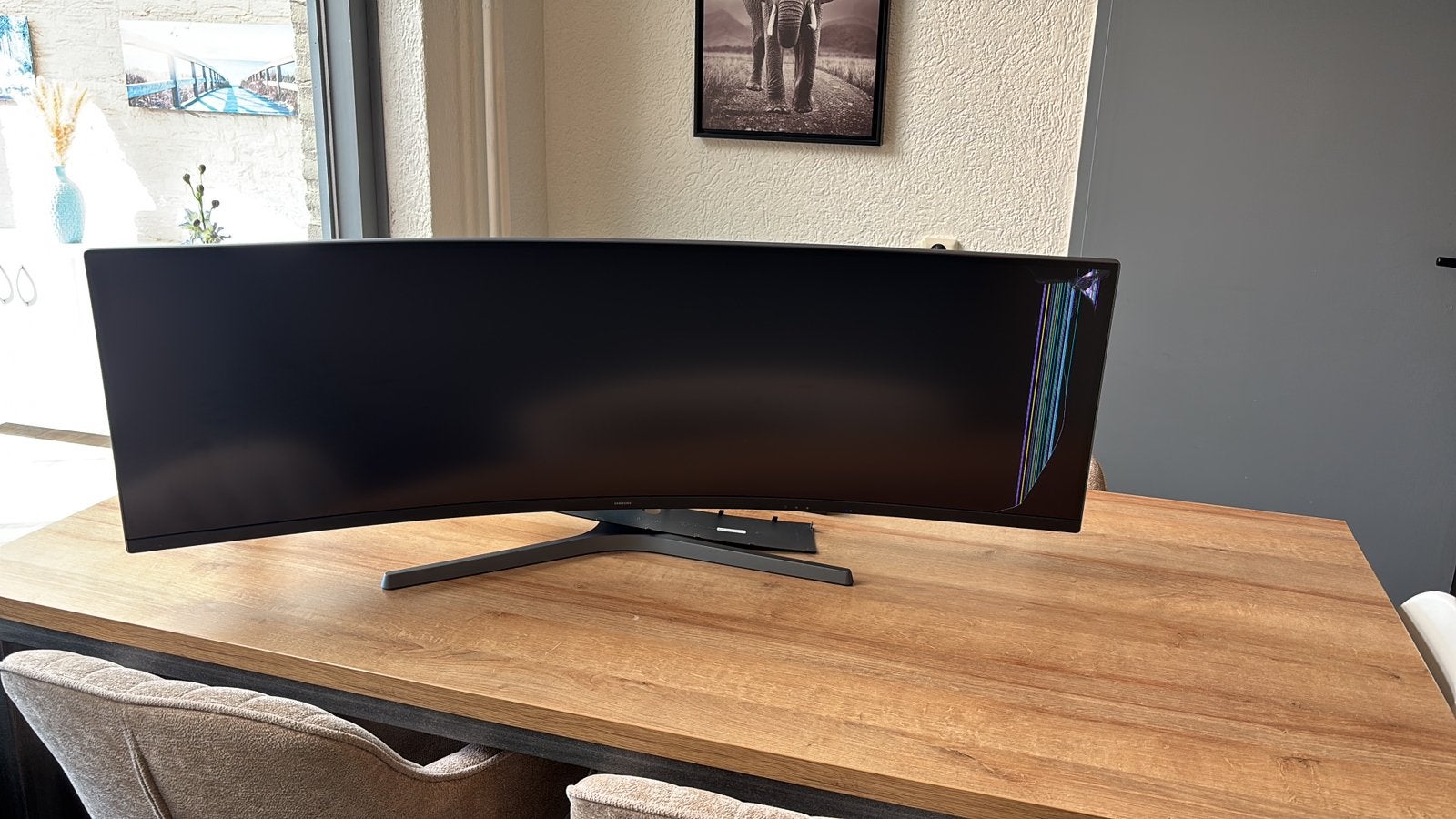 Samsung 49” Curved Gaming Monitor –  Defect scherm, Computers en Software, Monitoren, Niet werkend, 101 t/m 150 Hz, Gaming, Ultrawide