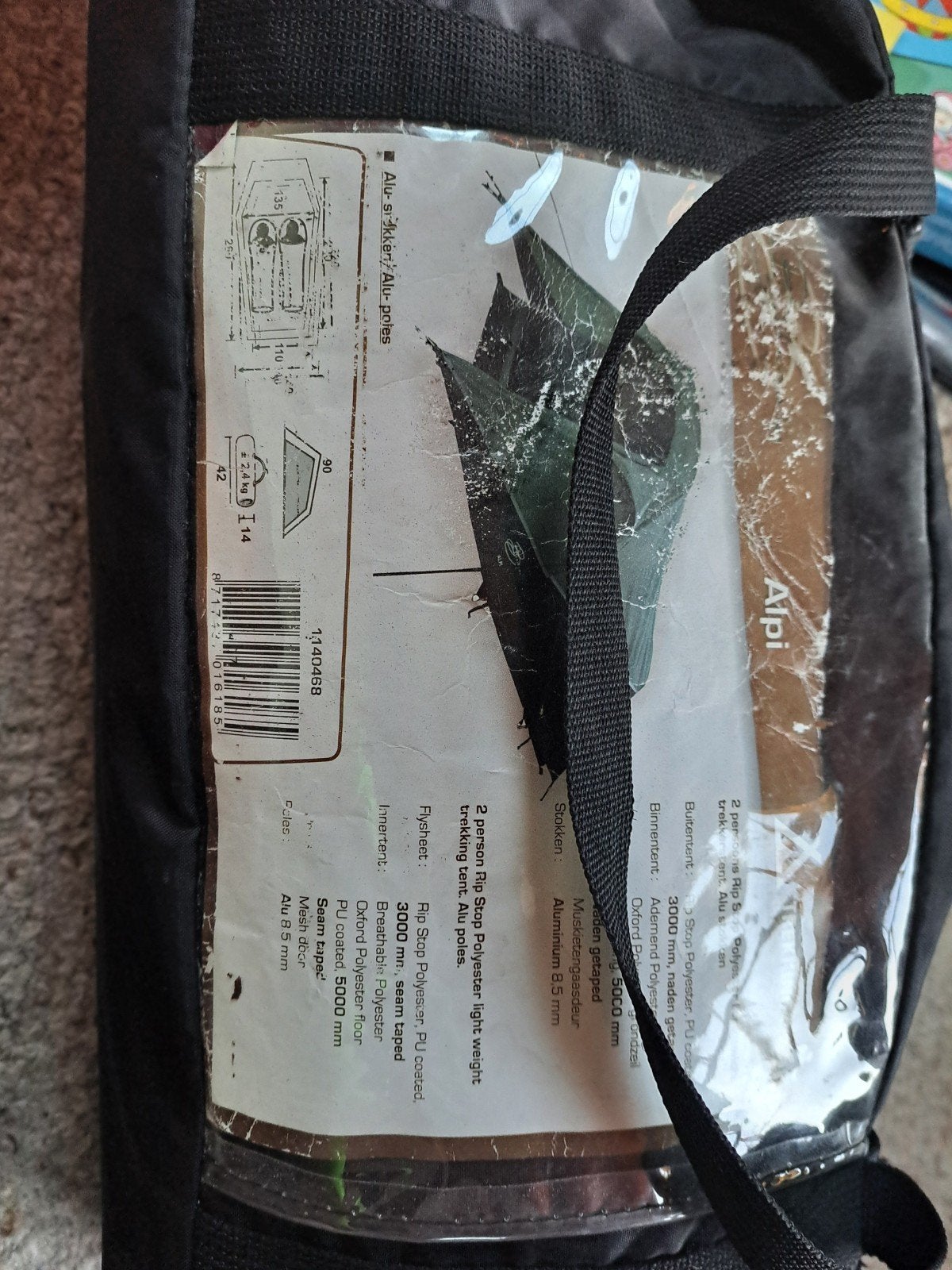 Bardani Alpi 2-persoons lichtgewicht trekking tent, Ophalen of Verzenden, Gebruikt, Tot en met 2