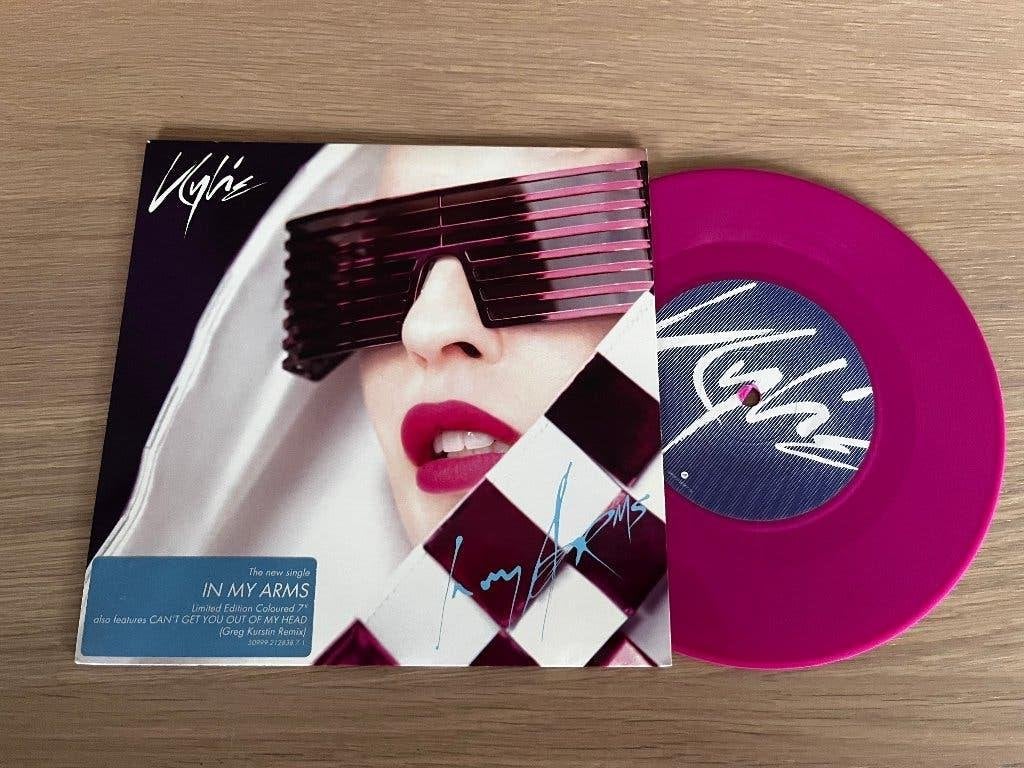 Kylie Minogue - In My Arms - Pink 7' inch vinyl roze, Ophalen of Verzenden, Zo goed als nieuw, 12 inch