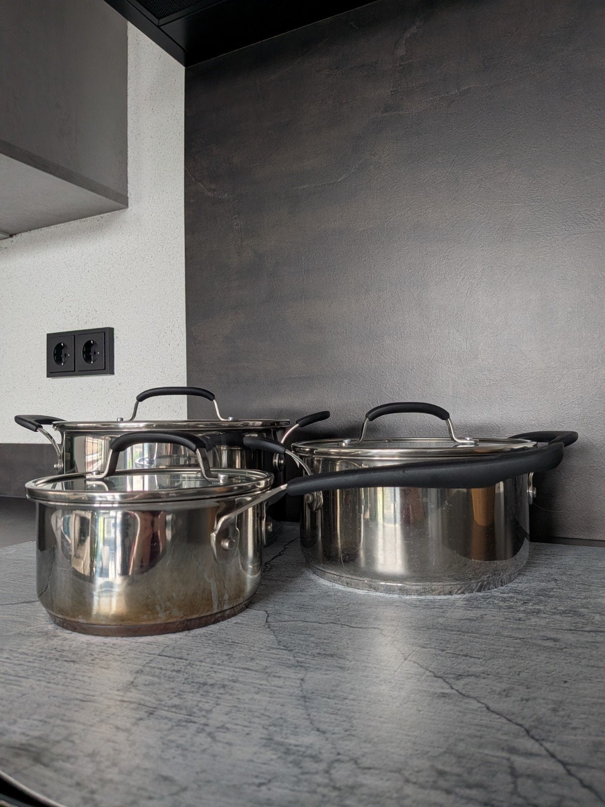 Tefal x Jamie Oliver - kookpannenset - inductie, Huis en Inrichting, Keuken | Potten en Pannen, Ophalen, Met deksel, Pannenset