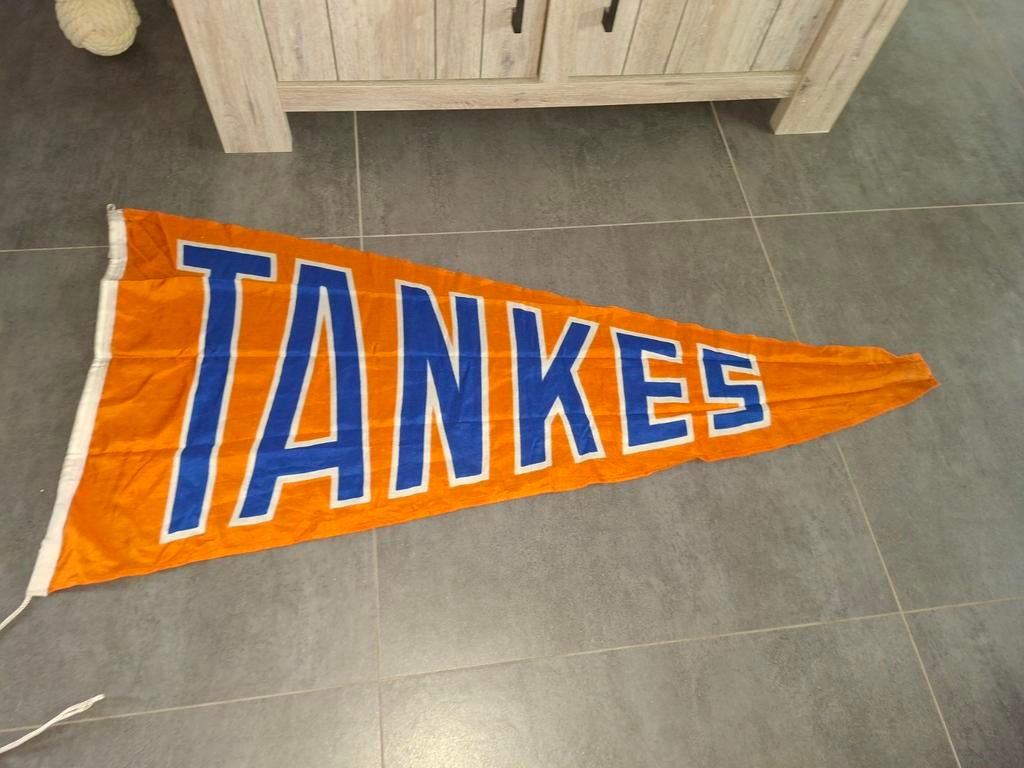 Scheepvaart vlag tankes, Ophalen of Verzenden, Zo goed als nieuw, Reclamebord