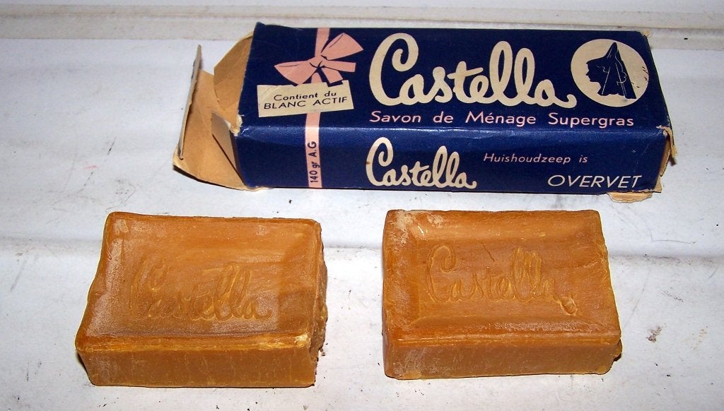 2x vintage Castella overvette huishoudzeep in verpakking. Nw, Ophalen of Verzenden