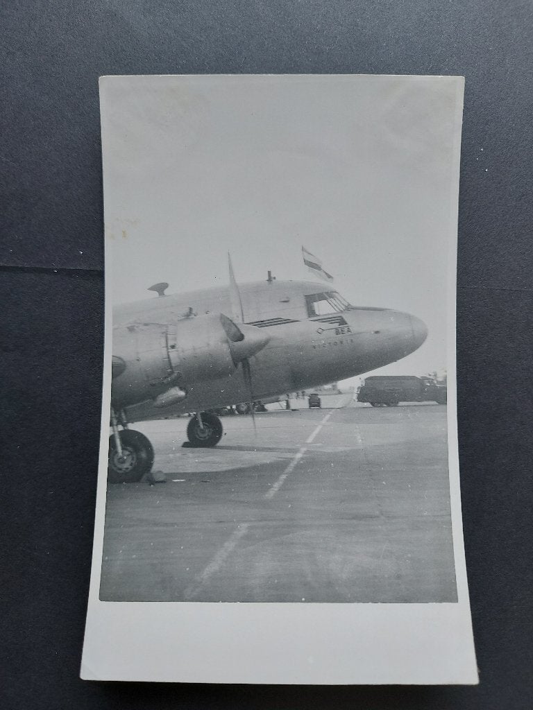 Foto van een BEA Vickers Viking (F795), Ophalen of Verzenden, Gebruikt, Kaart, Foto of Prent