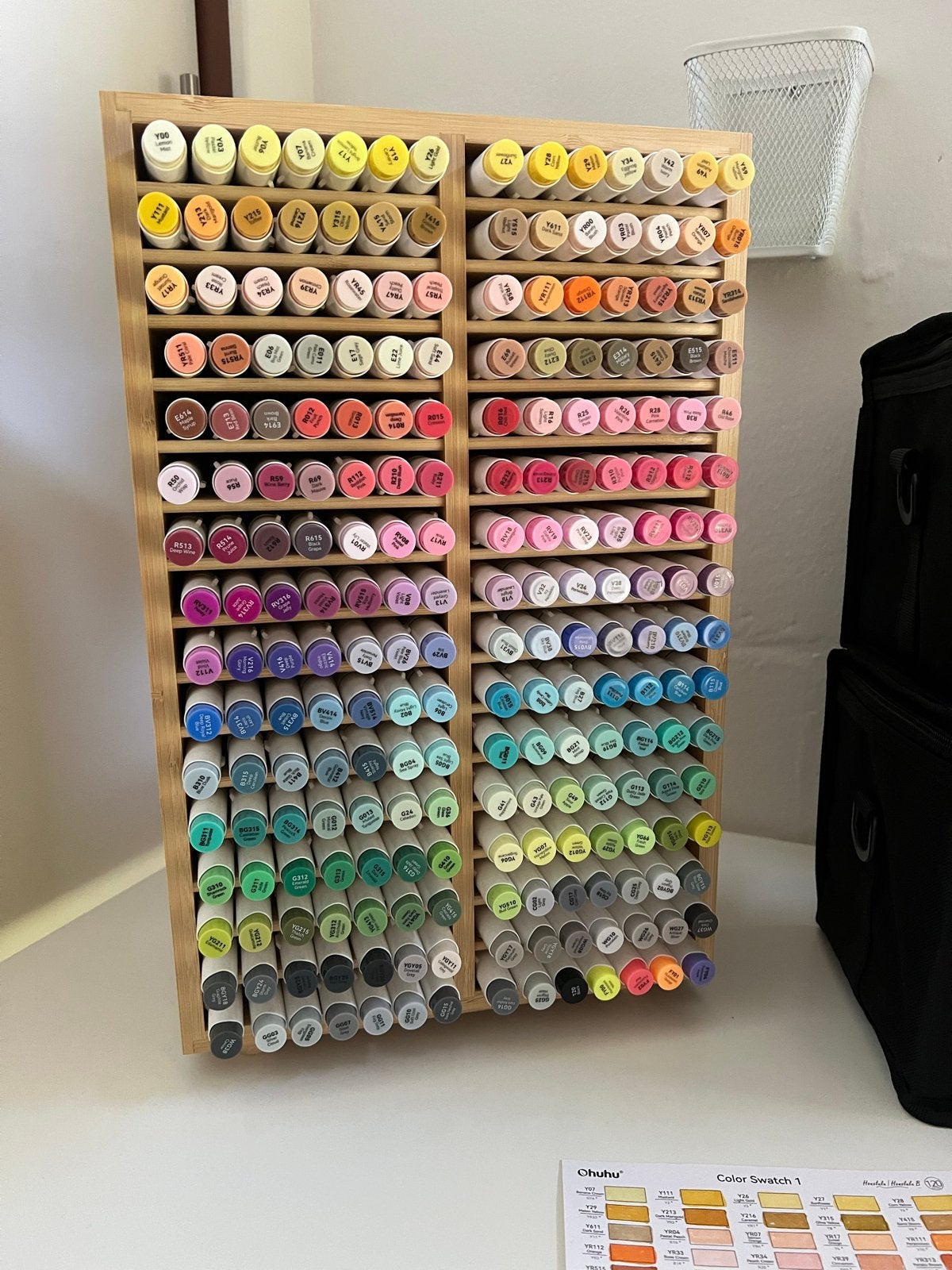 Ohuhu Honolulu B Alcohol Markers - 224 stuks met rek, Hobby en Vrije tijd, Tekenen, Ophalen, Zo goed als nieuw, Potlood of Stift