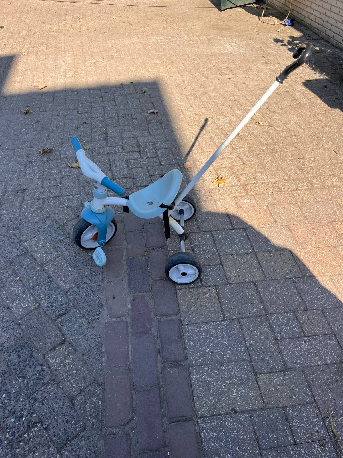 Kinderfiets om met stok, Ophalen, Gebruikt