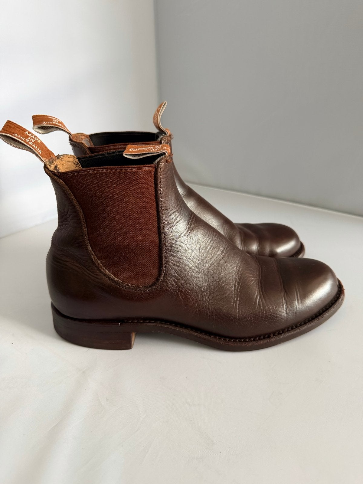 R.M. Williams Chelsea boots bruin maat 43 oliebestendig, Kleding | Heren, Bruin, Boots, Ophalen of Verzenden, Gedragen