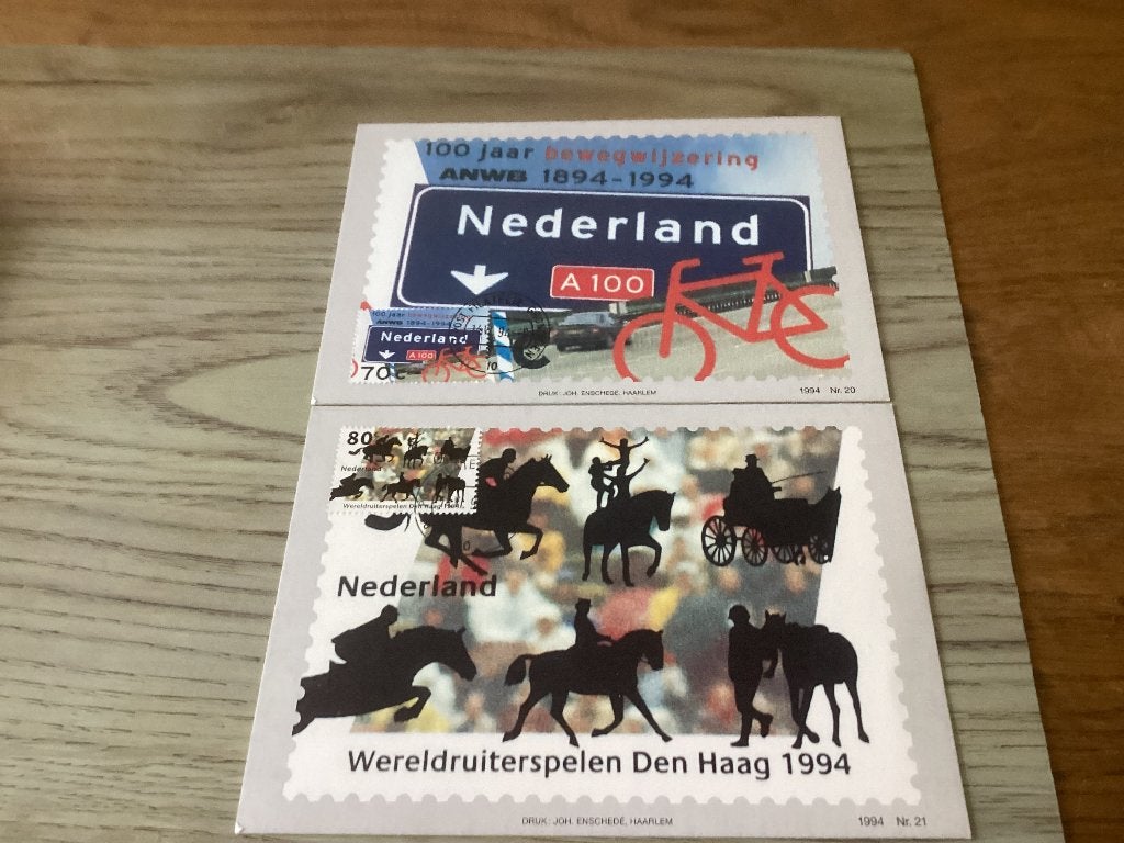 No3127 Kaarten E324 Nederland jaargangen fdc 1963 tm 2017, Postzegels en Munten, Postzegels | Eerstedagenveloppen, Verzenden, Nederland