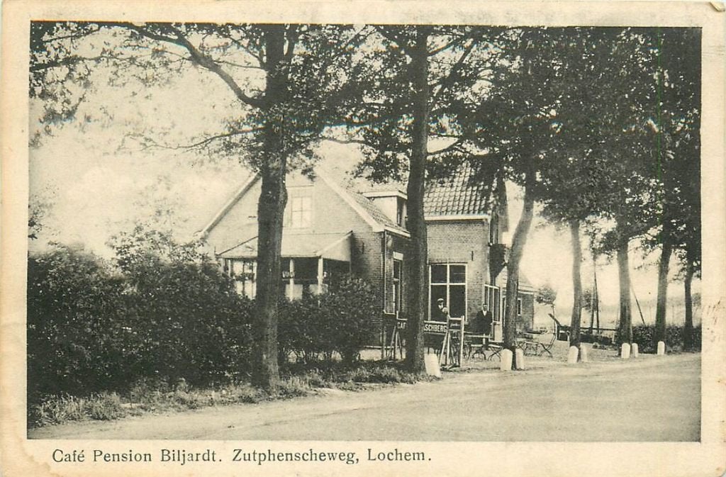 701-289-015 Lochem Cafe Biljardt Zutphenscheweg, Verzamelen, Ansichtkaarten | Nederland, Verzenden, Voor 1920, Gelderland