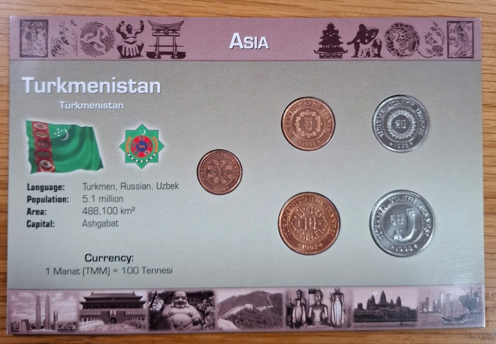 Coins of the World muntset Turkmenistan, Ophalen of Verzenden, Midden-Oosten