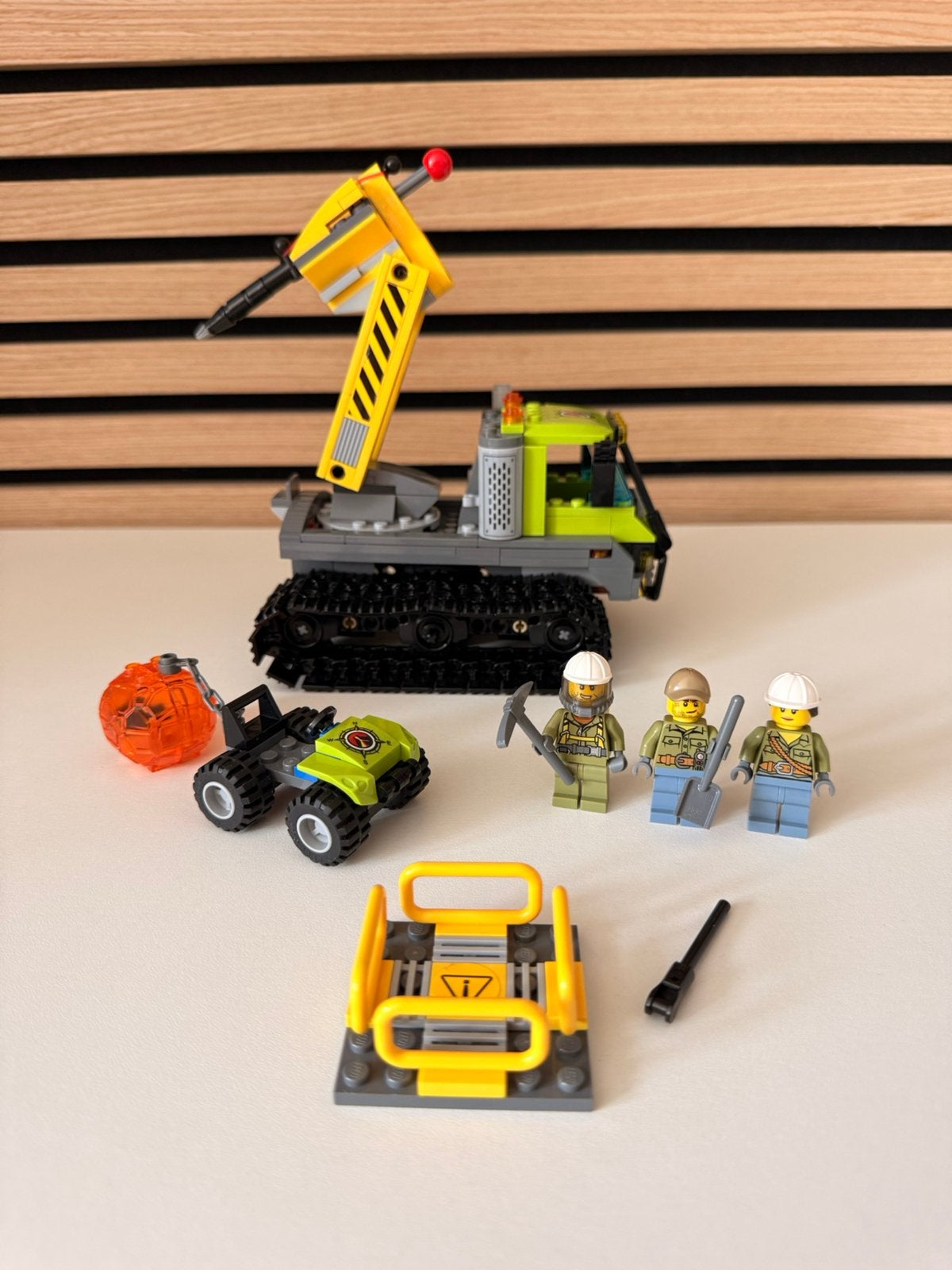 Lego set 60122 vulkaan crawler, City, Lego, Ophalen of Verzenden, Complete set