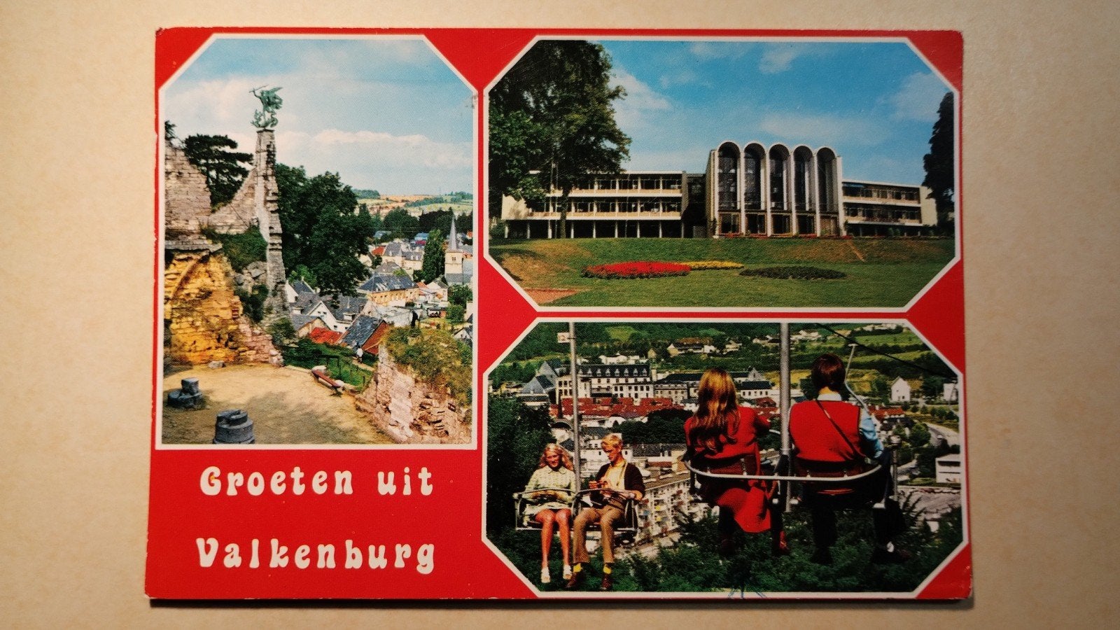 Ansichtkaart Groeten uit Valkenburg (1978), Verzamelen, Ophalen of Verzenden, 1960 tot 1980, Gelopen, Limburg