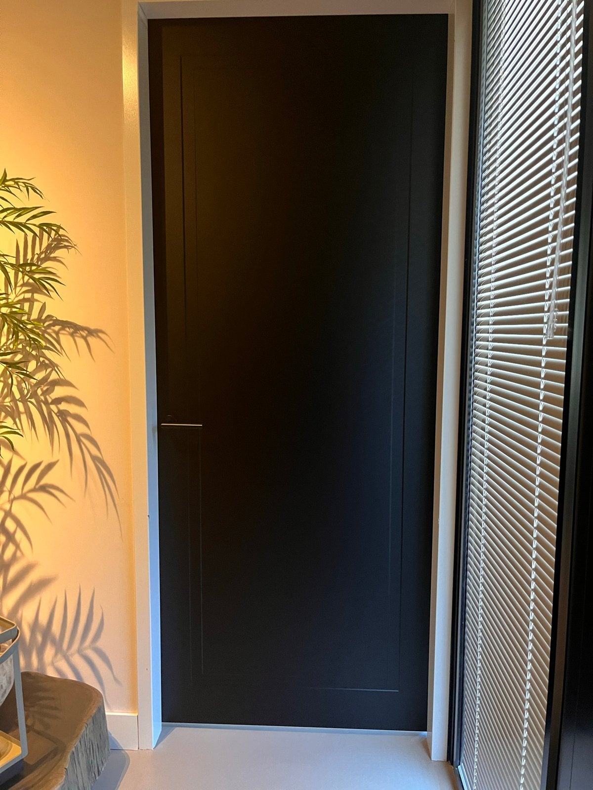 Zwarte svedex binnendeur type: Cameo, Ophalen, 80 tot 100 cm, Binnendeur, Zo goed als nieuw