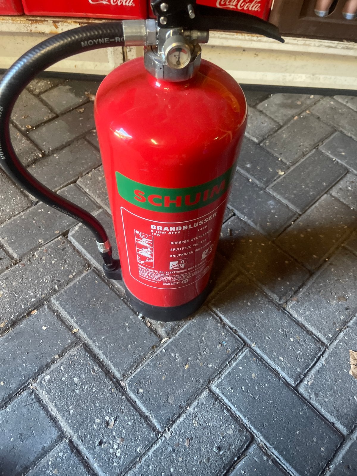 Decoratieve Brandblusser - Afgekeurd, Huis en Inrichting, Brandblussers en Brandkasten, Gebruikt, Brandblusser, Ophalen
