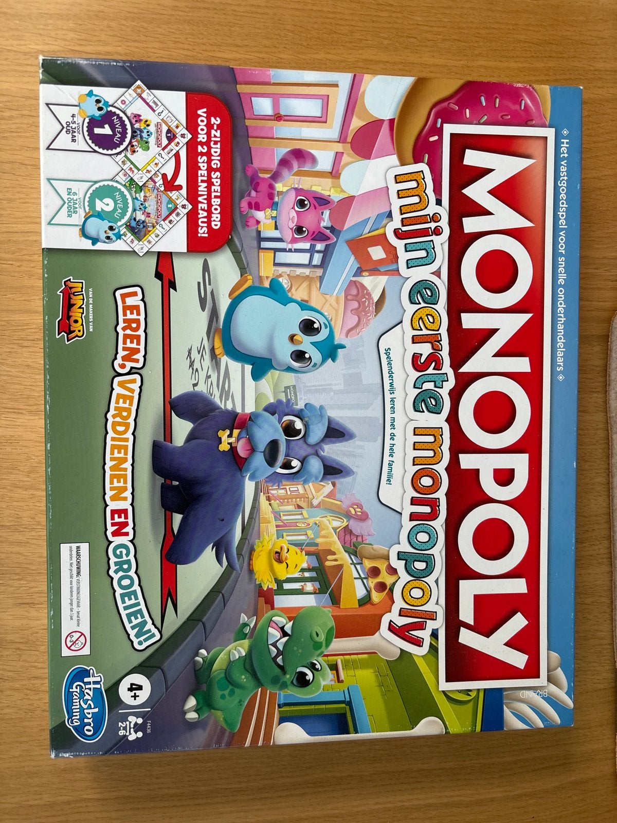 Monopoly Mijn Eerste Monopoly Junior Bordspel, Drie of vier spelers, Ophalen, Zo goed als nieuw