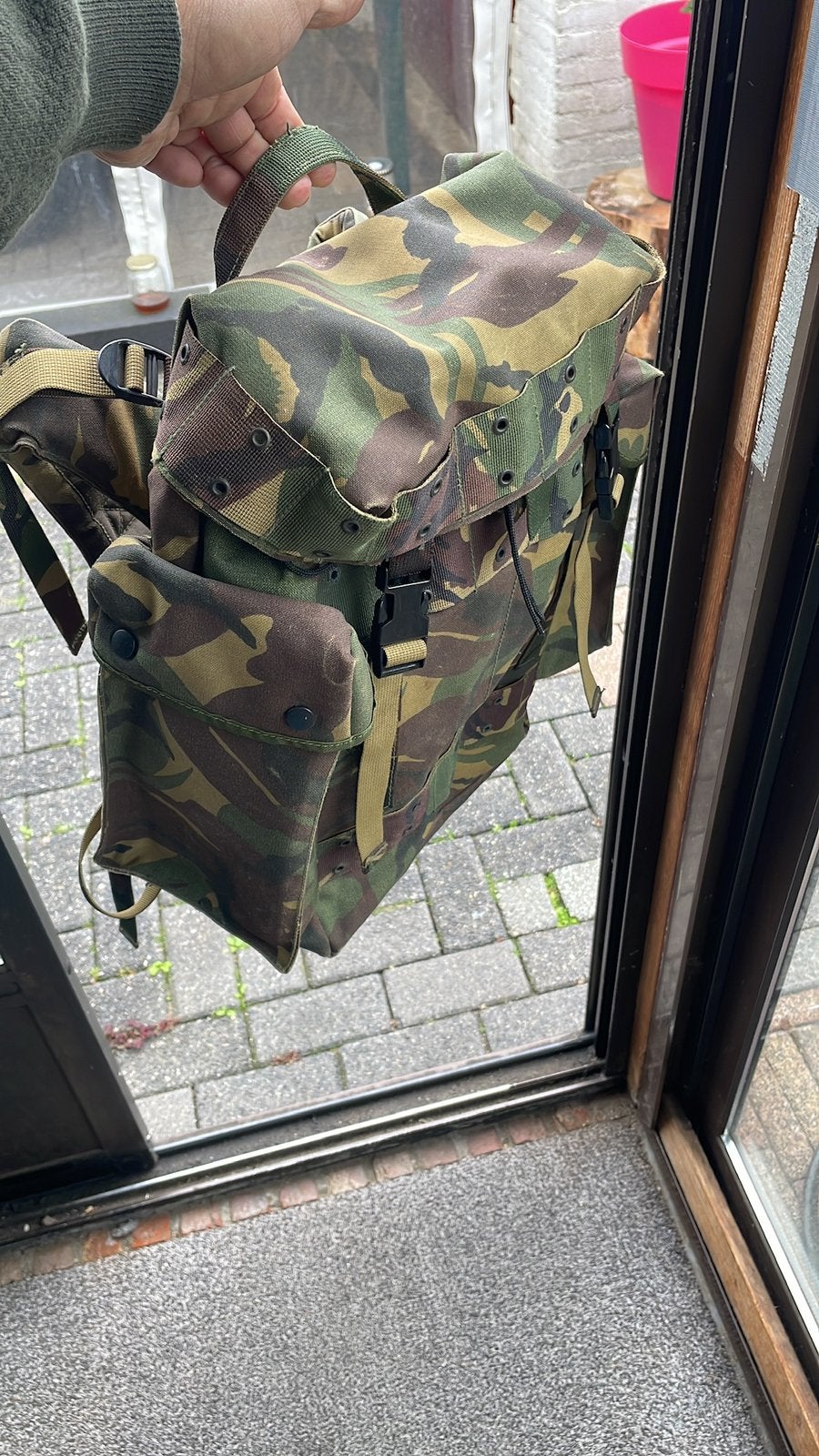 Camouflage Rugzak - Stevige Militaire Stijl Backpack, Gebruikt, 25 tot 40 cm, Ophalen of Verzenden, Trekking