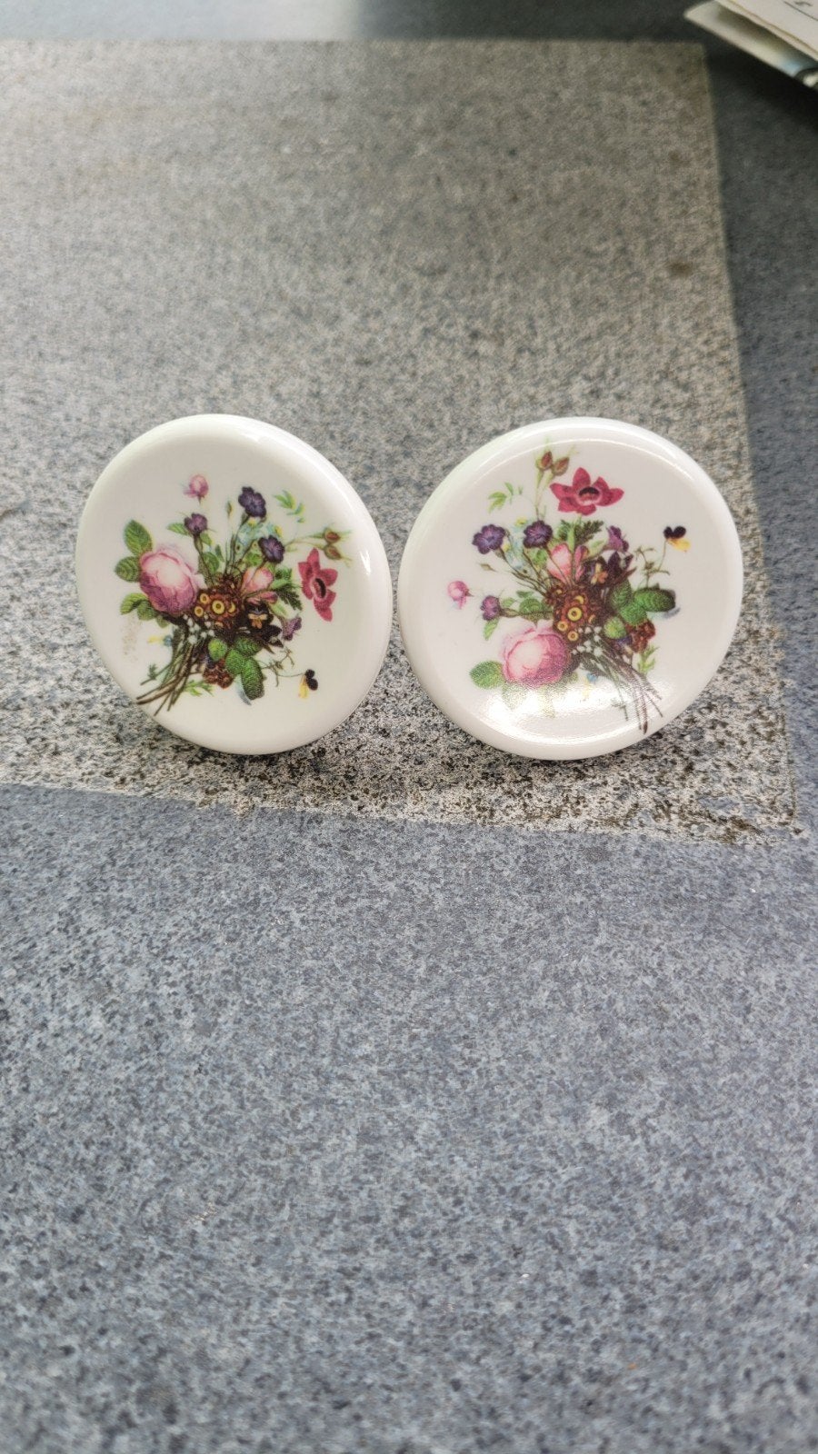 2x Kastknoppen met Bloemenprint, Huis en Inrichting, Ophalen of Verzenden, Zo goed als nieuw