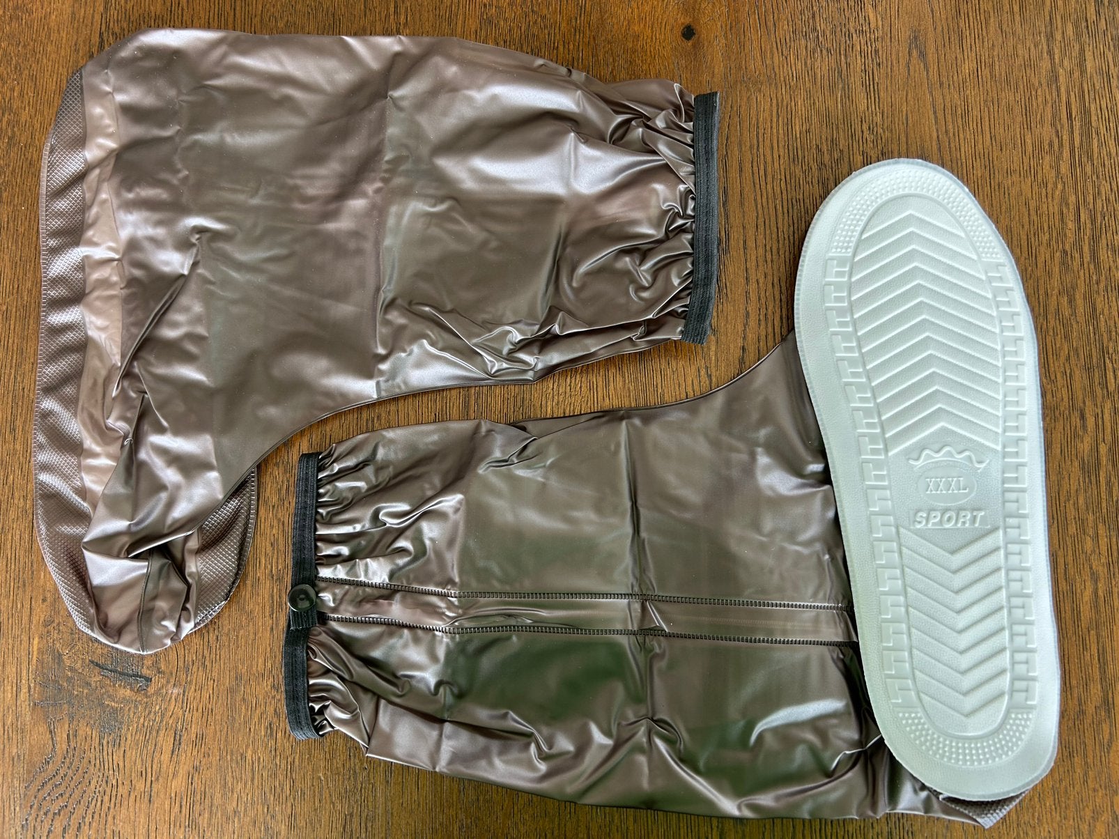 Regen over schoenen maat 45/46, Caravans en Kamperen, Regenkleding, Ophalen of Verzenden, Zo goed als nieuw, Regenlaarzen, Heren