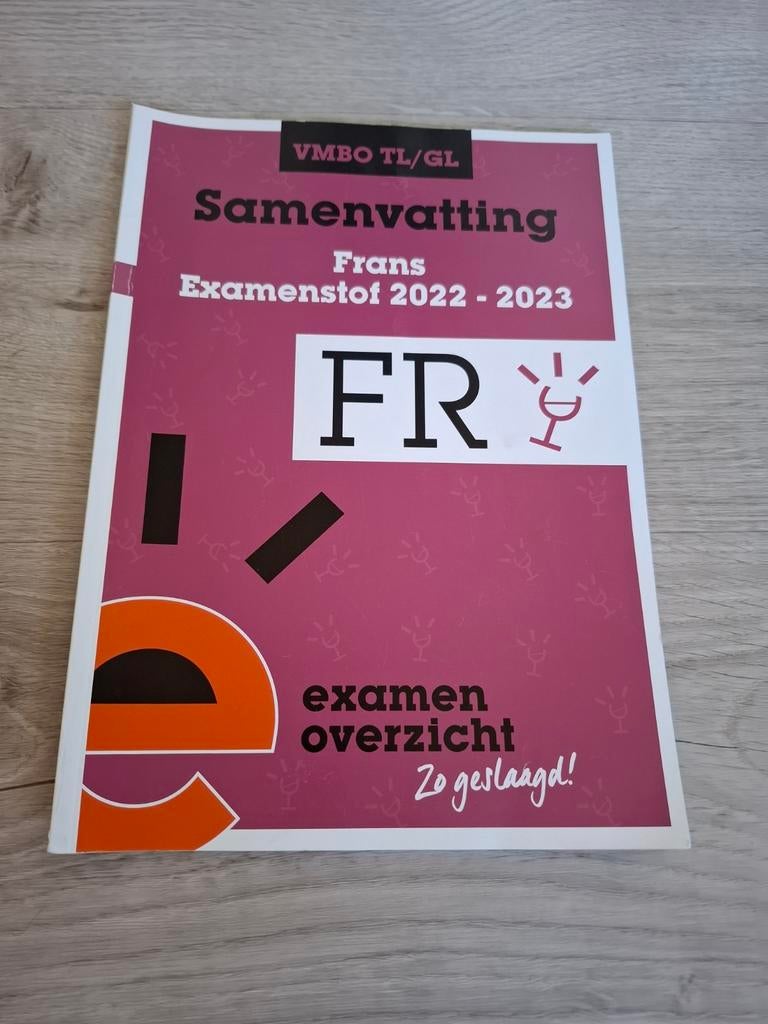 Samenvatting Frans, examenstof, vmbo tl/gl, zgan!, Boeken, Schoolboeken, Ophalen of Verzenden, Zo goed als nieuw, VMBO, Frans