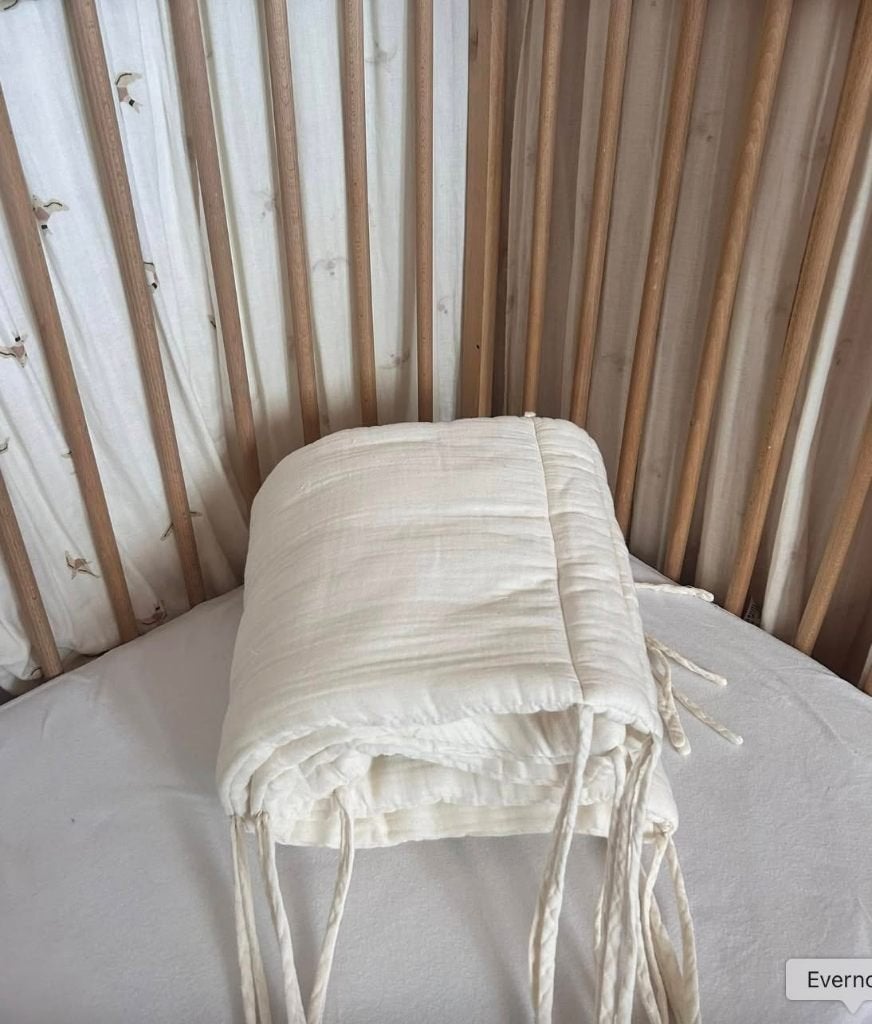 Tour de lit marque Numéro 74, gaze de coton bio, Ophalen, Hoogslaper of Stapelbed, 180 cm of meer, 100 cm of meer