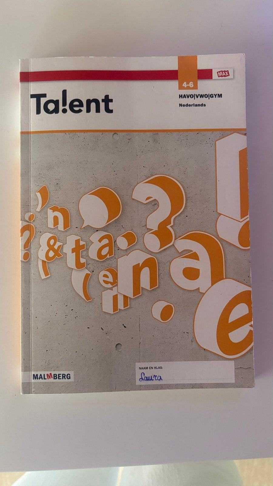 Talent Havo/vwo/gym 4-6 Nederlands -malmberg, Boeken, Ophalen of Verzenden, Zo goed als nieuw, VWO, Nederlands
