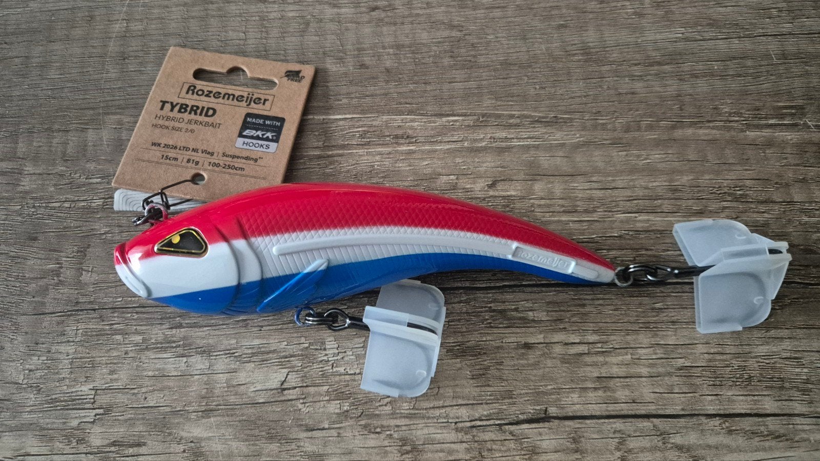 Nieuwe rozemeijer tybrid jerkbait kunstaas plug snoek, Watersport en Boten, Hengelsport | Roofvissen, Ophalen of Verzenden, Nieuw