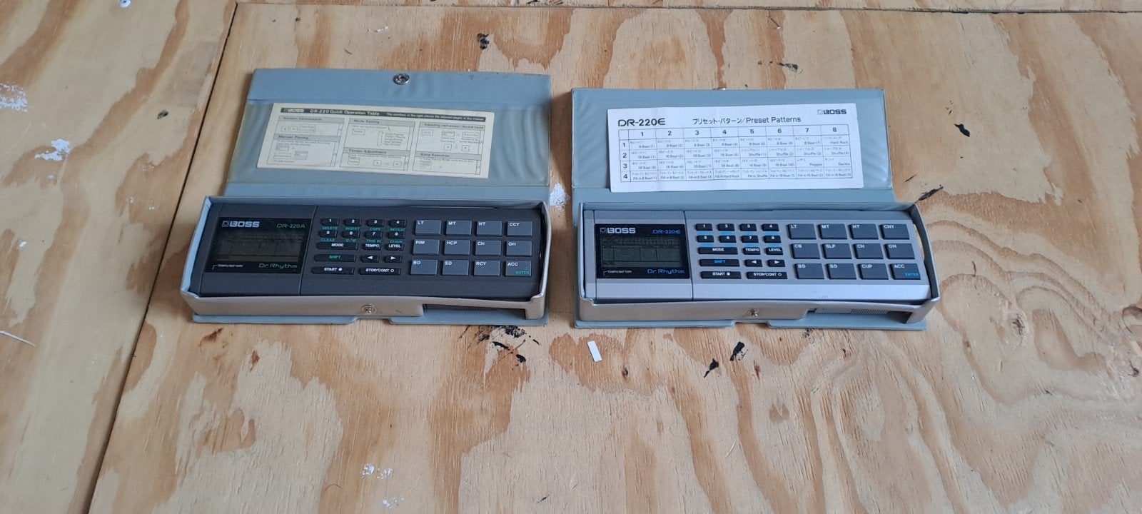 Boss DR-220A en DR-220E Dr. Rhythm Drummachines, Muziek en Instrumenten, Drumcomputers, Ophalen of Verzenden, Gebruikt, Boss