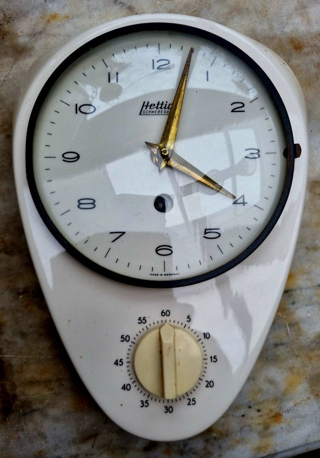 Vintage Hettich Schwebegang Keukenklok met Timer, Ophalen