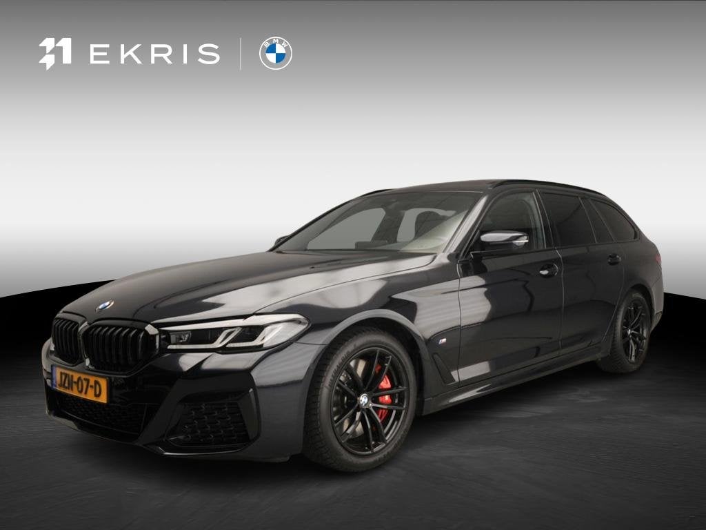 BMW 5 Serie Touring 540i xDrive | M-Sportpakket | LED | Navi, Stof, Gebruikt, Zwart, Origineel Nederlands