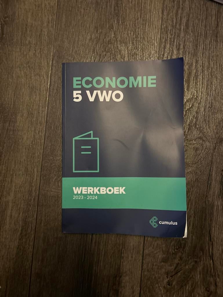 5 VWO Economie Cumulus Werkboek 2023-2024, Ophalen of Verzenden, Gamma, Gelezen, Niet van toepassing