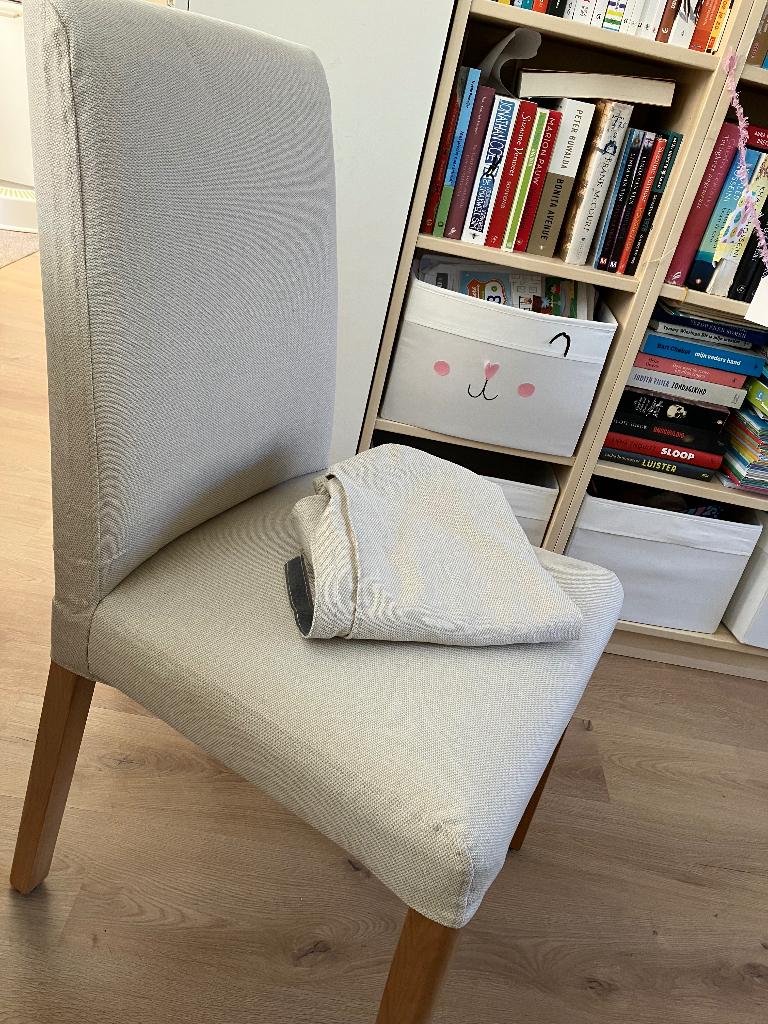 Stoelhoes Bergmund IKEA beige 4x, Ophalen of Verzenden, Zo goed als nieuw, Overige kleuren, Vier