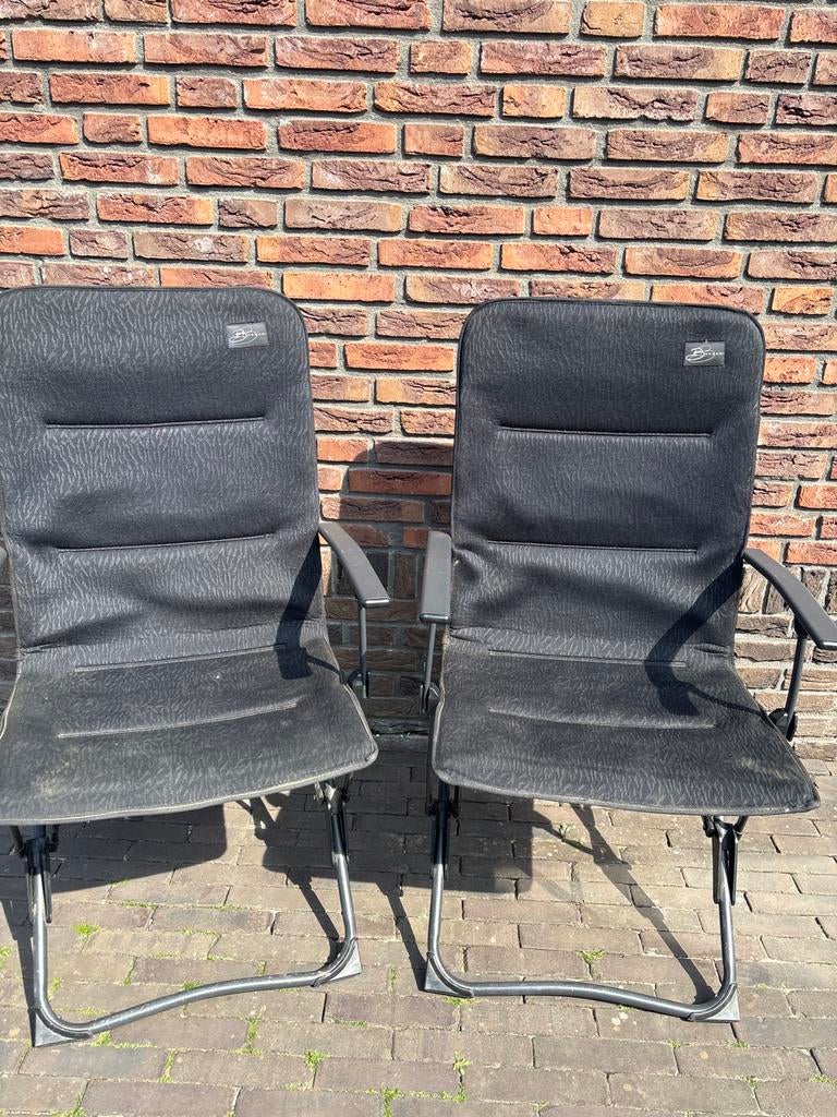 2 comfortabele campingstoelen, Ophalen, Gebruikt, Campingstoel