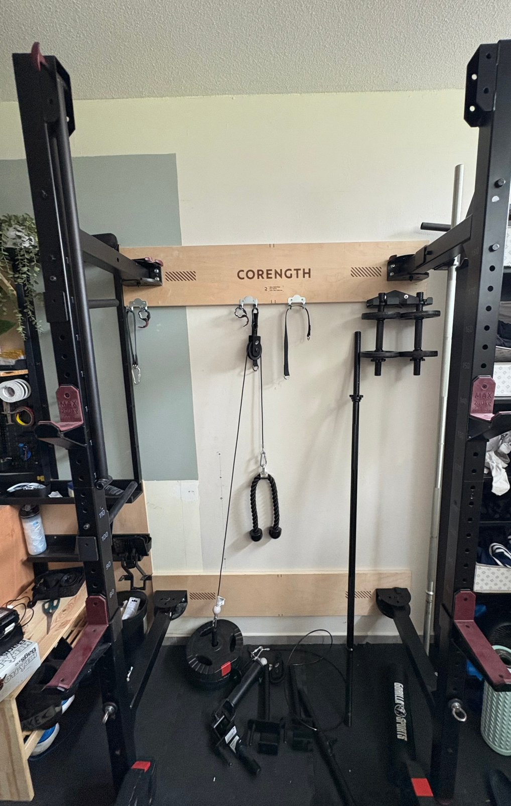 Home gym en squat rack, Sport en Fitness, Fitnessmaterialen, Ophalen, Zo goed als nieuw, Overige typen