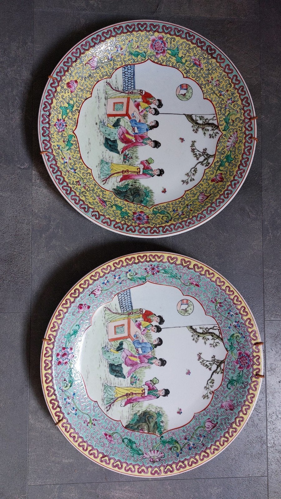 Set van 2 Antieke Chinese Porseleinen Borden, Antiek en Kunst, Ophalen