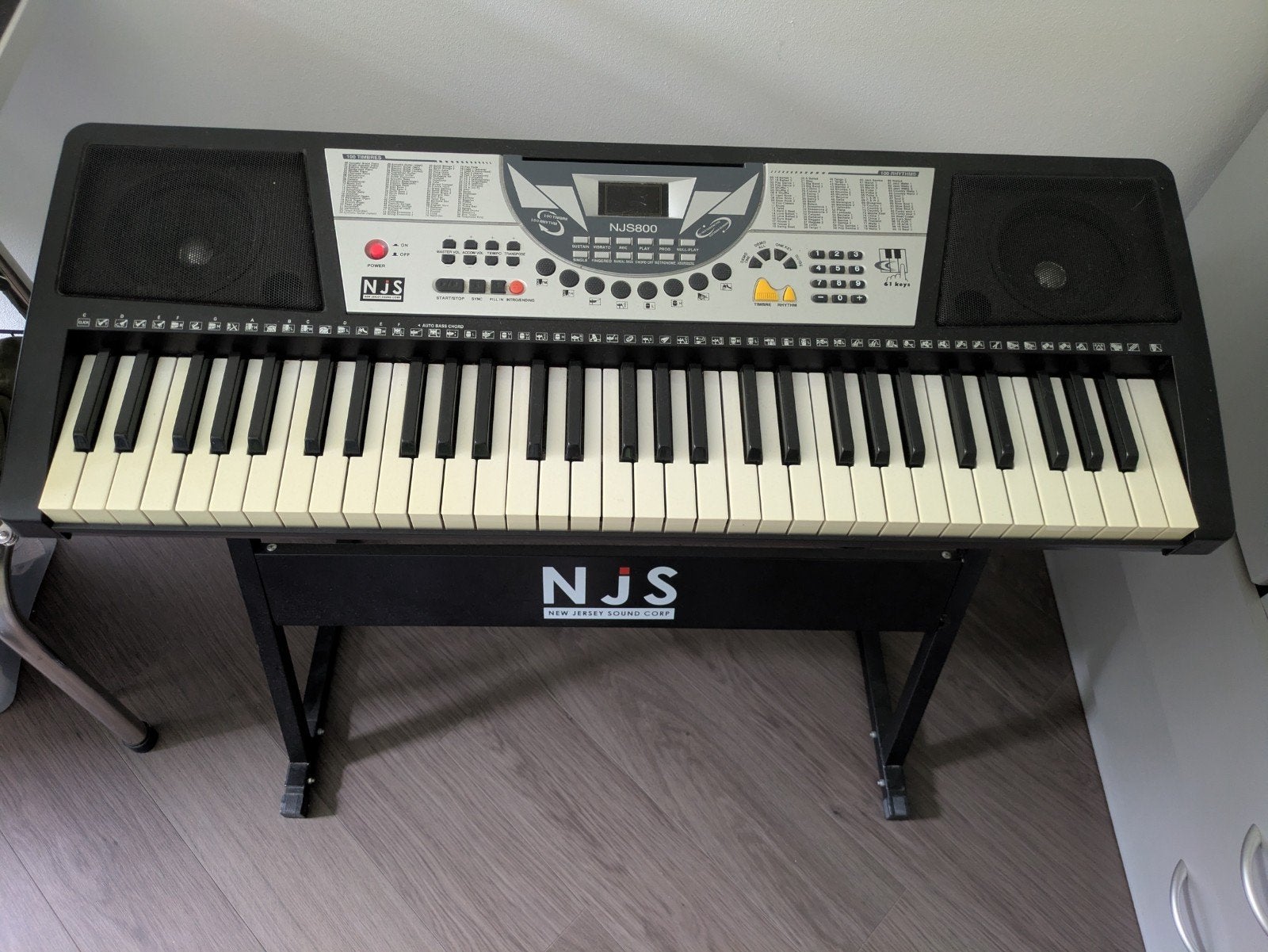 NJS New Jersey Sound Corp NJS800 Keyboard met 61 toetsen, Ophalen of Verzenden, Gebruikt, 61 toetsen, Overige merken