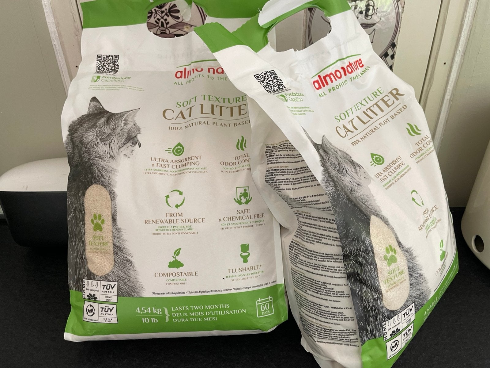2 nieuwe zakken Almo Nature Cat Litter composteerbaar, Ophalen of Verzenden, Nieuw, Gesloten