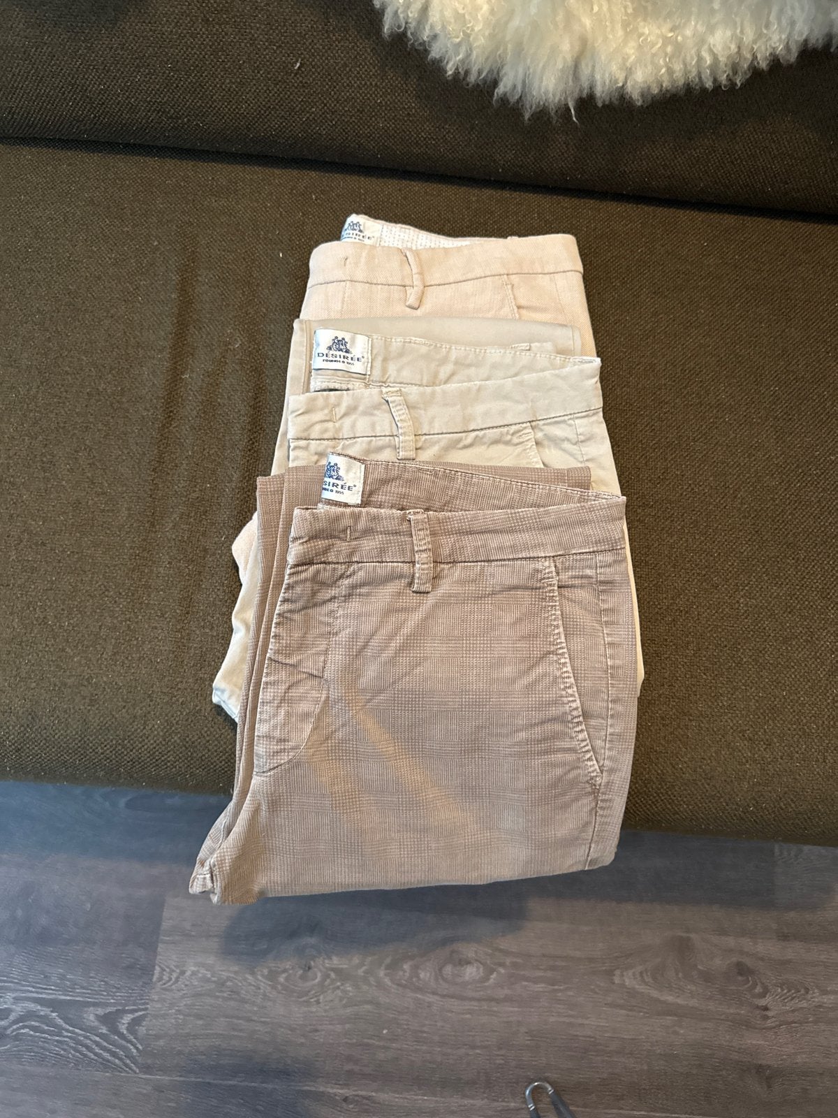 Set van 3 Désirée 1955 Chino's - Maat 46 S (Made in Italy), Kleding | Heren, Ophalen of Verzenden, Zo goed als nieuw