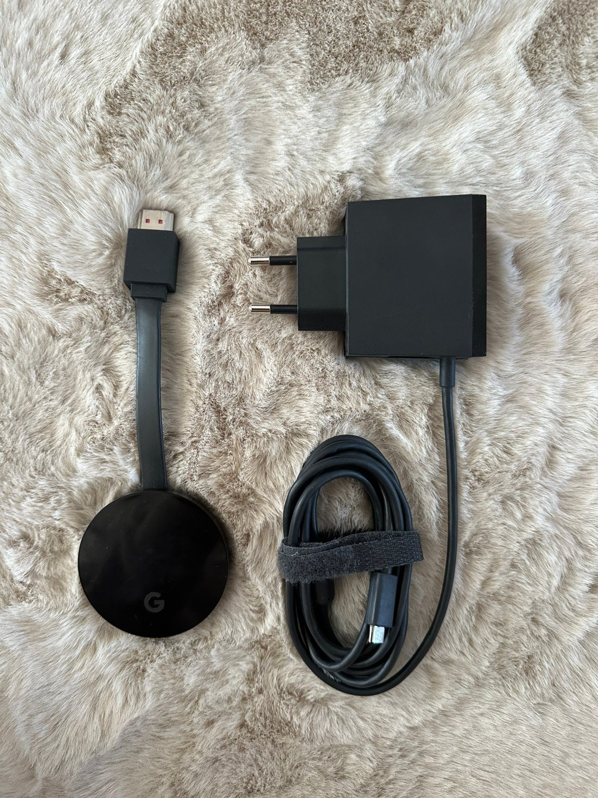 Google Chromecast Ultra 4K - Compleet!, Audio, Tv en Foto, Ophalen of Verzenden, Zo goed als nieuw
