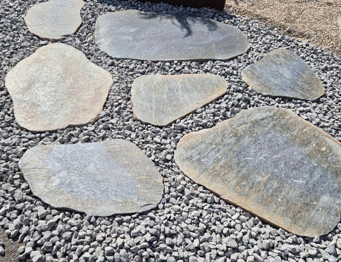 Natuurstenen staptegels voor tuin of pad, Tuin en Terras, Gebruikt, Ophalen of Verzenden, Kei, Grijs