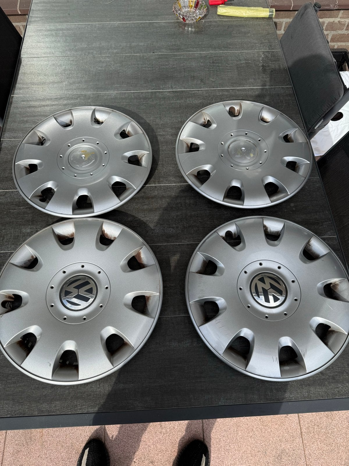 Originele Volkswagen Golf Plus 2006 wieldoppen 15 inch, Auto diversen, Ophalen of Verzenden, Gebruikt