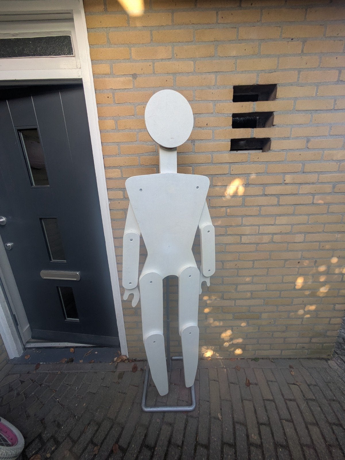 Verstelbare houten paspop, Ophalen, Gebruikt