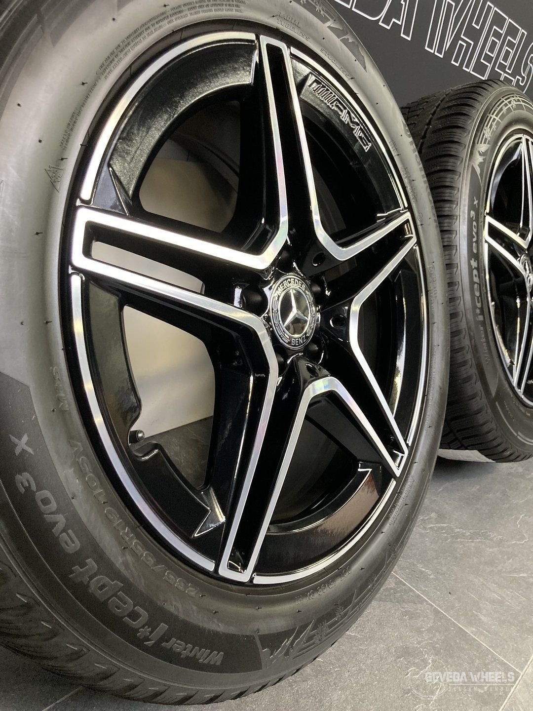 19” originele Mercedes GLC W253 AMG velgen + winterbanden, 19 inch, Gebruikt, -, -