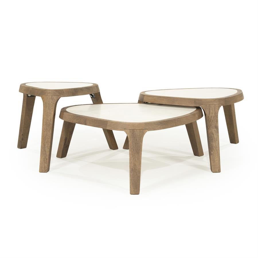 Eleonora Fred Japandi Salontafel Set, Huis en Inrichting, Overige materialen, Nieuw, Minder dan 50 cm, Japandi, Hotel Chique, Modern en Wabi Sabi interieurs