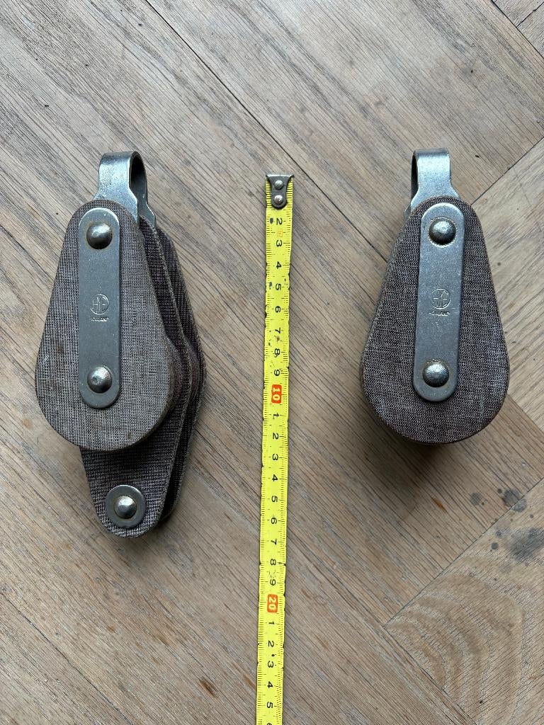 Set HYE dubbelschijfs blokken met/zonder hondsvod (14mm), Ophalen of Verzenden, Zo goed als nieuw, Lijn of Blok