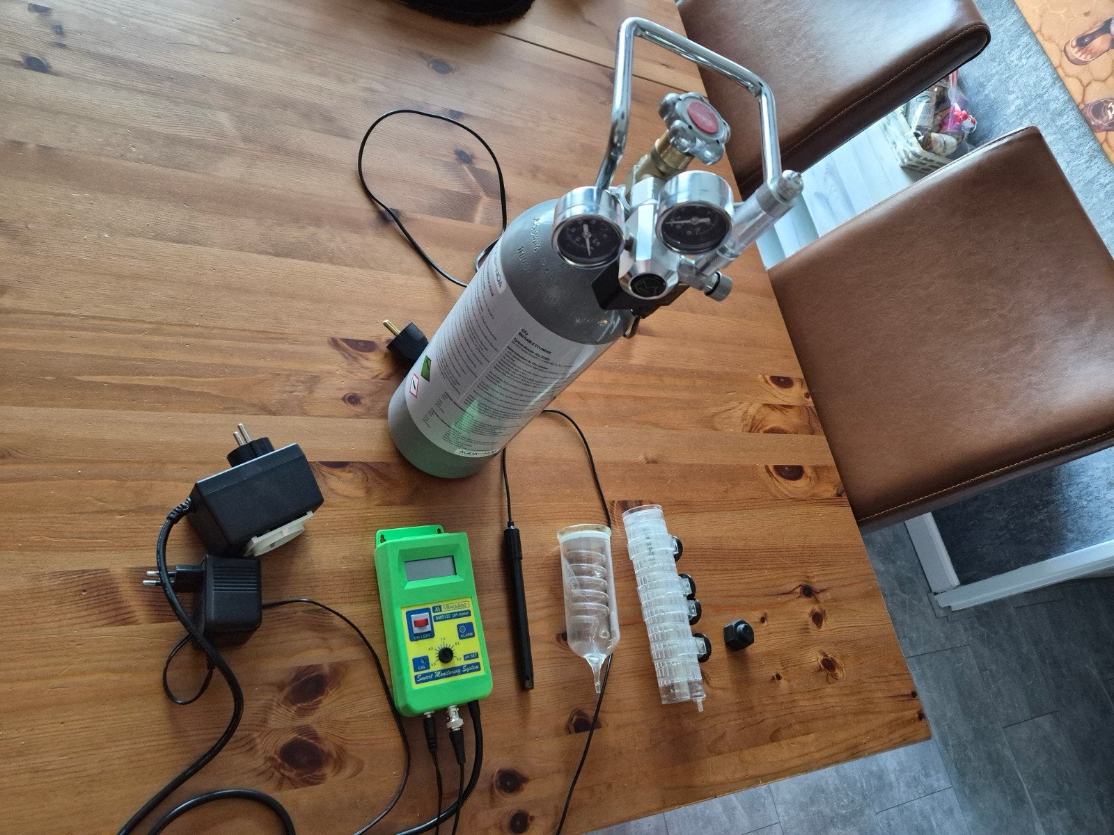 Complete co2 set, Dieren en Toebehoren, Vissen | Aquaria en Toebehoren, Ophalen, Gebruikt, CO₂-systeem