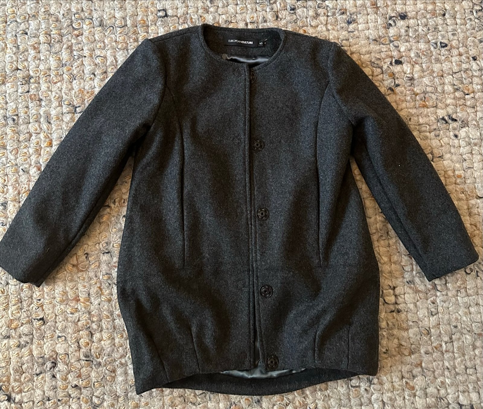 Stijlvolle grijze jas - Zo goed als nieuw, Kinderen en Baby's, Ophalen of Verzenden, Zo goed als nieuw