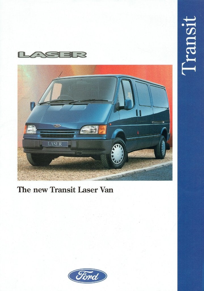 Folder Ford Transit Laser Van (Engelse uitgave - 1992), Verzenden, Gelezen, Ford