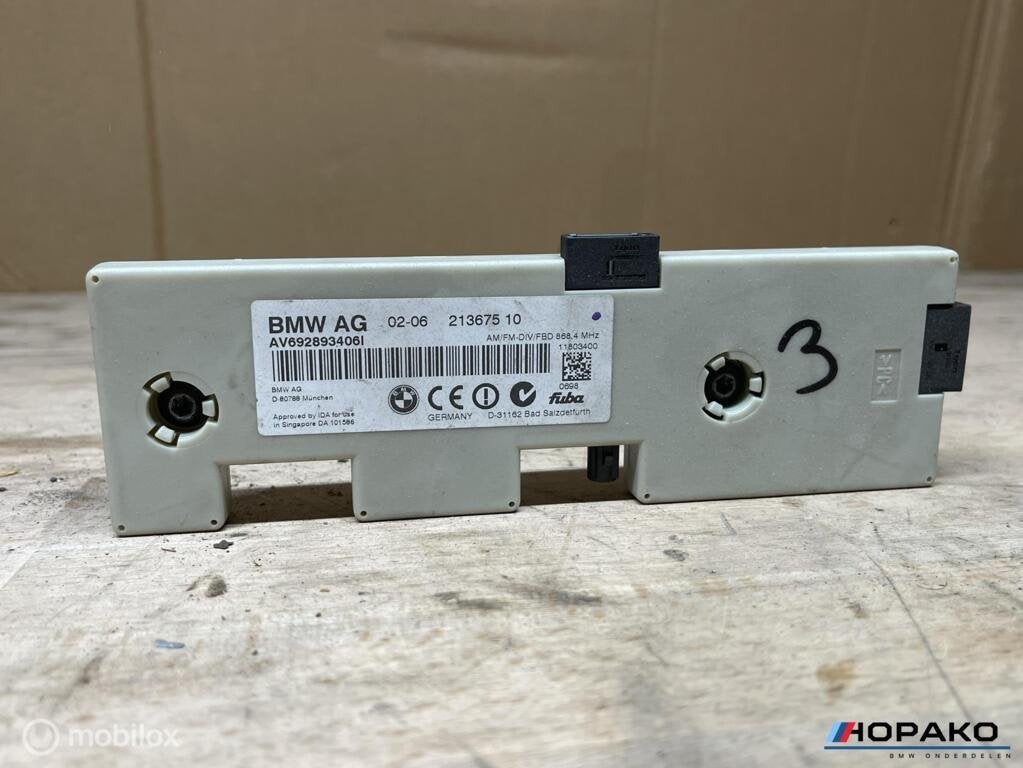 Antenne versterker BMW 1/3 serie E82 E90 E92 | 6520692893406, Gebruikt, Einsteinlaan 5 rijswijk, Bmw, Ophalen of Verzenden