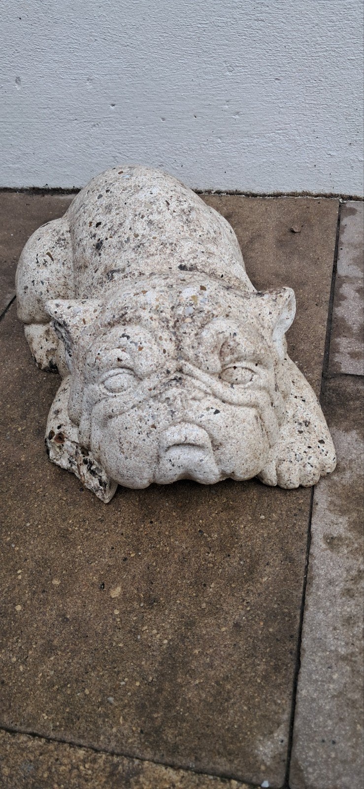 Zware Betonnen Bulldog:, Tuin en Terras, Tuinbeelden, Ophalen