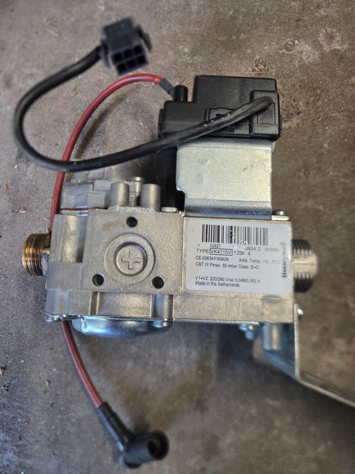 Honeywell VK4115V Gasregelblok voor CV-ketel, Gebruikt, Minder dan 30 cm, Cv-ketel of Combi-ketel, Minder dan 60 cm