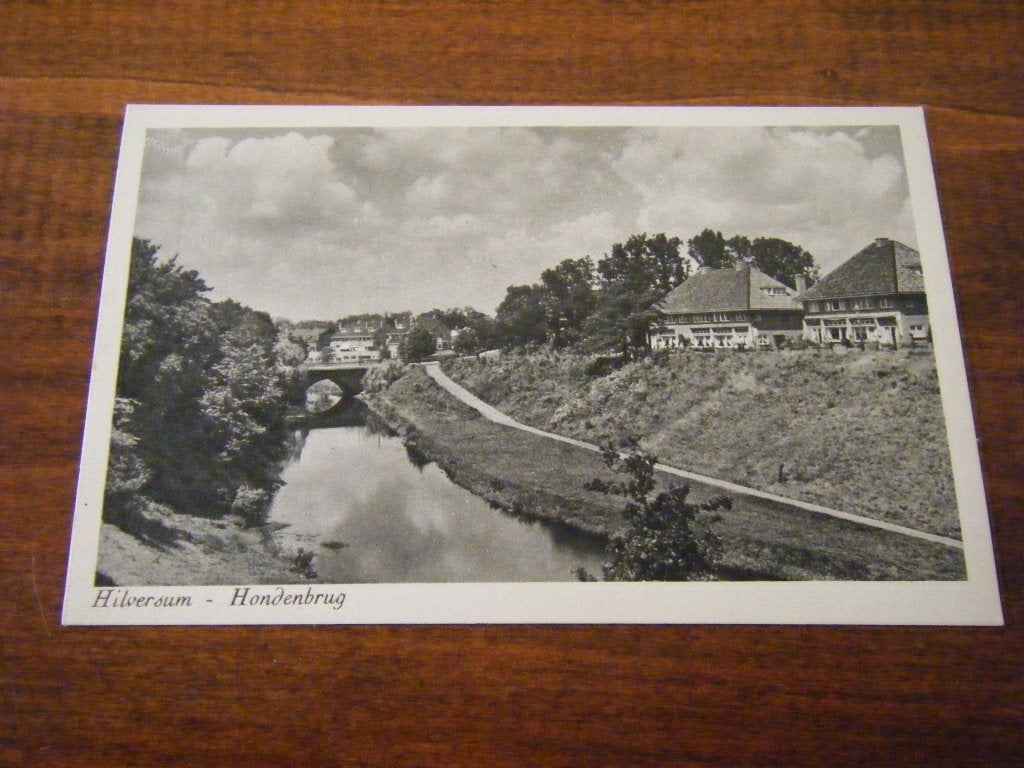 E43 - Hilversum - Hondenbrug - Mooi/Oud 2, Ophalen of Verzenden, 1940 tot 1960, Noord-Holland